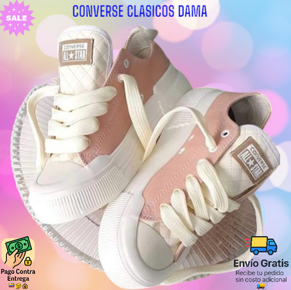 CONVERSE CLASICOS DAMA Garantía de Fabrica 90 Días  Envió Gratis - Pagas en Casa.