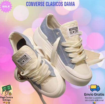 CONVERSE CLASICOS DAMA Garantía de Fabrica 90 Días  Envió Gratis - Pagas en Casa.