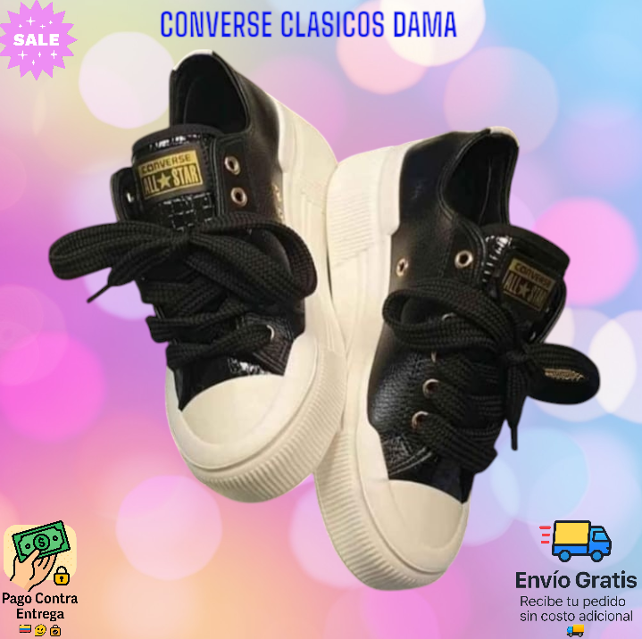 CONVERSE CLASICOS DAMA Garantía de Fabrica 90 Días  Envió Gratis - Pagas en Casa.