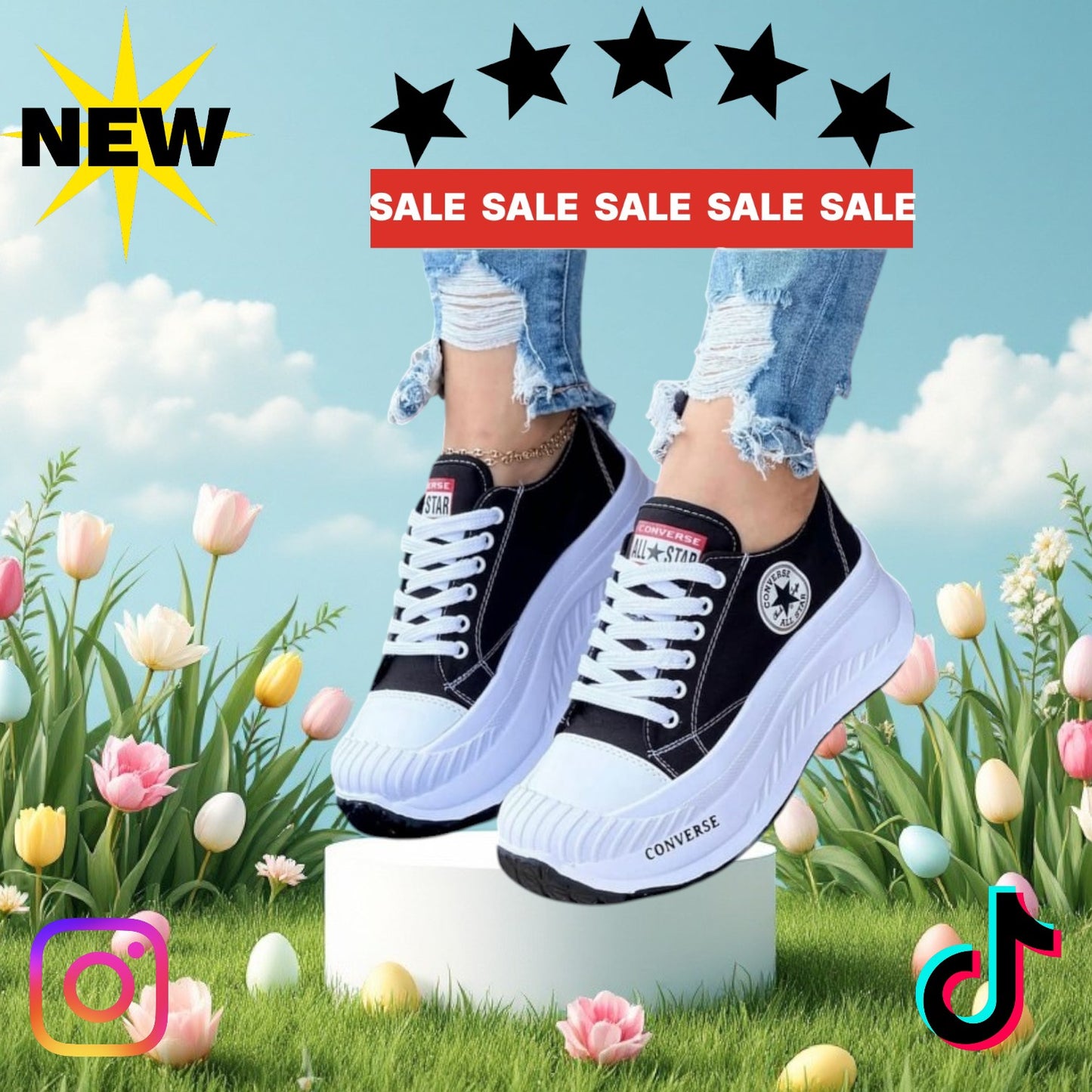 CONVERSE PLATAFORMA DAMA Garantía de Fabrica 90 Días  Envió Gratis - Pagas en Casa. (Copia)