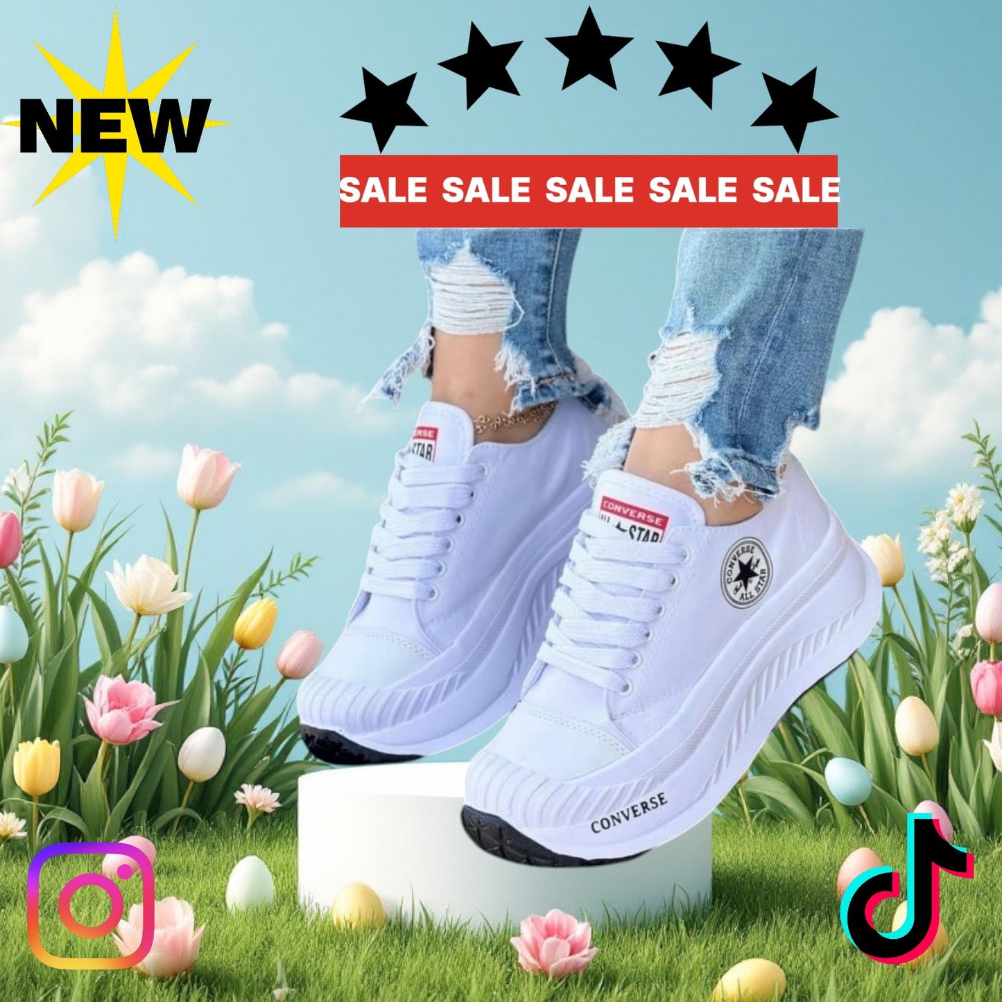 CONVERSE PLATAFORMA DAMA Garantía de Fabrica 90 Días  Envió Gratis - Pagas en Casa. (Copia)